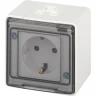 Розетка ЭРА ЭКСПЕРТ 11-2502-01 2P+E IP55 шторки 16А-250В ОУ белый B0063280