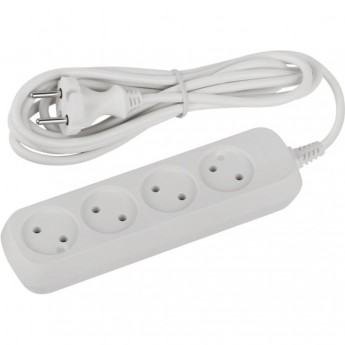 Удлинитель электрический ЭРА UDL-10-450 Greenline 4 розетки без заземления 5м ПВС 2х0.75кв.мм