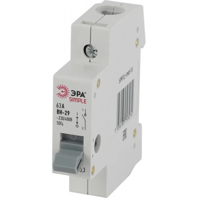 Выключатель нагрузки ЭРА SIMPLE-MOD-58 1P 63А ВН-29 B0039248