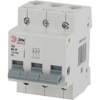 Выключатель нагрузки ЭРА SIMPLE-MOD-63 3P 16А ВН-29
